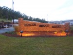 Duncan Bridge Resort Entrance at Night