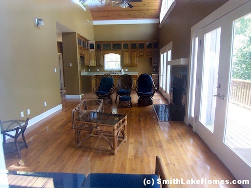 Smith Lake Foreclosure - Living Room